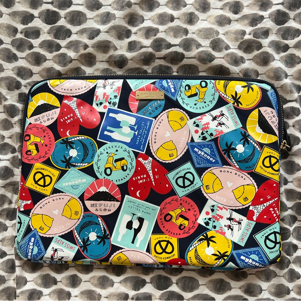 Kate Spade 13” laptop sleeve with pocket